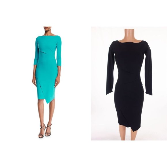 NWOT CHIARA BONI LA PETITE ROBE New 6 42 Aitana Body-Con Dress in Black - Picture 2 of 8